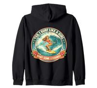 Si Surf como Una Chica Quiero Algunas Lecciones Surfista Surfing Lindo Sudadera con Capucha