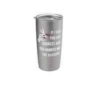 SI TE CORTO OPORTUNIDADES ME ENTREGAS LAS TIJERAS Meme Vaso térmico de acero inoxidable de doble pared