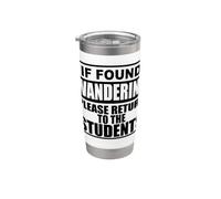 Si te encuentras preguntándote, vuelve a la diversión de la escuela de los estudiantes Vaso térmico de acero inoxidable de doble pared
