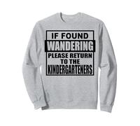 Si te encuentras preguntándote, vuelve a la diversión de los Jardines de Infantes Sudadera