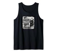 SI TE Estoy JUZGANDO EN Tranquilo Este Momento Gato Negro Camiseta sin Mangas