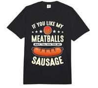 Si te Gustan mis albóndigas Cocinar Italiano Comida Italiana Albóndigas Comfort Colors Adult Heavyweight T-Shirt