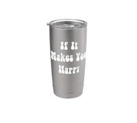 Si te hace feliz Vaso térmico de acero inoxidable de doble pared