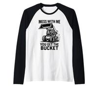 Si te metes Conmigo, te quedas con la minicargadora Camiseta Manga Raglan