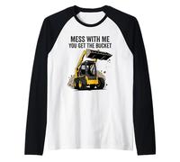 Si te metes Conmigo, te quedas con la minicargadora Camiseta Manga Raglan
