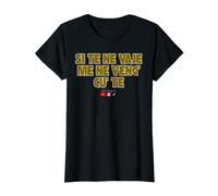 Si te Vas yo te sigo - Canción Estrellas Camiseta gráfica económica, Mujer, Negro, L