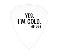 Sí, tengo frío 24:7 Púas de guitarra para bajo, paquete de 12