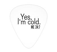 Sí, tengo frío 24:7 Púas de guitarra para bajo, paquete de 12
