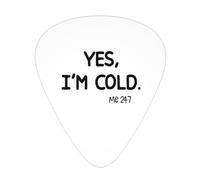 Sí, tengo frío 24:7 Púas de guitarra para bajo, paquete de 12