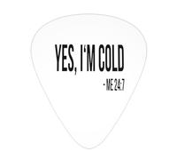 Sí, tengo frío 24:7 Púas de guitarra para bajo, paquete de 12
