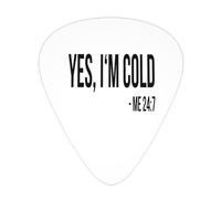 Sí, tengo frío 24:7 Púas de guitarra para bajo, paquete de 12