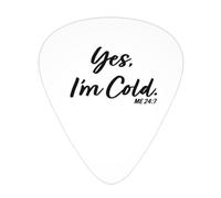 Sí, tengo frío 24:7 Púas de guitarra para bajo, paquete de 12
