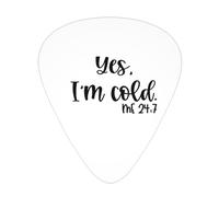 Sí, tengo frío 24:7 Púas de guitarra para bajo, paquete de 12