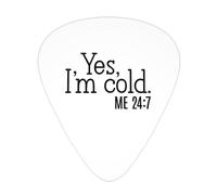 Sí, tengo frío 24:7 Púas de guitarra para bajo, paquete de 12