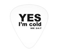 Sí, tengo frío 24:7 Púas de guitarra para bajo, paquete de 12