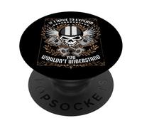 Si Tengo Que Explicar Que no entenderías el Arte de la Motocicleta PopSockets PopGrip Adhesivo