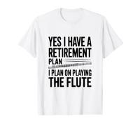 Sí, Tengo un flautista Plan de jubilación Camiseta gráfica económica