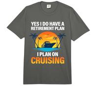 Sí, Tengo un Plan de jubilación Cruising Funny Cruise Ship Comfort Colors Adult Heavyweight T-Shirt