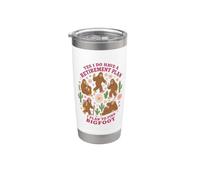 Sí, tengo un plan de jubilación que voy a encontrar Bigfoot divertido Vaso térmico de acero inoxidable de doble pared