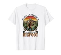 Sí, Tengo un Plan de jubilación Voy a Encontrar Bigfoot Retro Camiseta