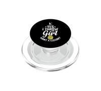 Sí, Tiro como una Chica Quiero una lección Softbol PopSockets PopGrip para MagSafe