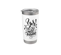 Sí, todas son mis mamás con niños locos dicho divertido Vaso térmico de acero inoxidable de doble pared
