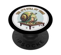 Si Todavía Es Mi Turno Divertido Caracol Jugar Juegos De Mesa Amante PopSockets PopGrip Adhesivo