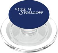 Sí Trago Tragar Saliva Mordaza Divertido Chiste Viral Meme PopSockets PopGrip para MagSafe