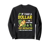 Si tuviera un dólar por cada vez que me distraía el helado Sudadera