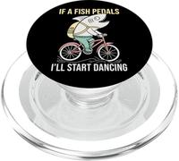 Si un pez pedalea, empezaré a Bailar. Bicicleta y Pescado PopSockets PopGrip para MagSafe