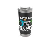 Si van a mirar fijamente al voleibol amante del voleibol playa Vaso térmico de acero inoxidable de doble pared