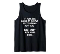 Si Vas A Creer Todo Lo Que Lees Camiseta sin Mangas