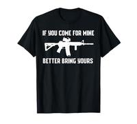 SI VIENES POR EL MÍO MEJOR TRAE TU CAMISA PRO GUN Camiseta