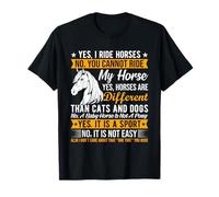 Si Yo Caballos No No Puedes Montar Mi Caballo Sí Los Caballos Lo Son Camiseta