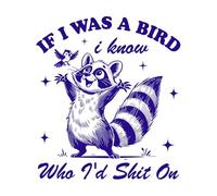 Si yo fuera un bolígrafo sabría quién está en el mapache. Calcomanías de pared 67.2x75.8cm Varios tamaños Azul oscuro