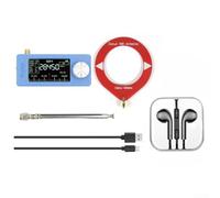 SI4732 para receptor de radio dsp para ESP32-S3 | Carcasa de impresión 3D ABS, pantalla IPS de 1.9 pulgadas, 800mAh para batería | Ham Radio Hobbyist Escucha de onda corta (rojo)