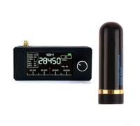 SI4732 Radio de bolsillo, receptor de radio DAB de 1.9 pulgadas, pantalla a color IPS, radio digital LSB USB AM FM, batería de 800 mAh (negro)