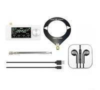 SI4732 Receptor de radio con pantalla IPS de 1.9 pulgadas y para chip dsp para HF SW para mw VHF Band Listening con conector de auriculares de 3.5 mm (negro)
