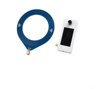 SI4732 Receptor de radio portátil de banda completa, compacto para AM FM LSB USB HF SW VHF, receptor de radio multibanda con antena (anillo blanco)