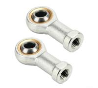 SI6T/K M6 Rodamiento de extremo de barra, junta de rosca hembra ojo de pez para automatización CNC, conectores de acero de rodamiento 2PCS