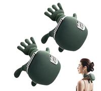 Siaasoo Massage Master for Shoulder, Neck, Lower Abdominal, Shiatsu Back and Neck Massager for Pain Relief Deep Tissue, Electric Kneading Massage Pillow, Gifts for Women, Men, Mom and Dad(2pcs)