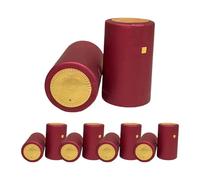 SiaBiced 100 envolturas termorretráctiles para botellas de vino, soluciones decorativas y funcionales, Rojo