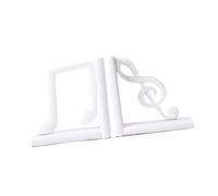 SiaBiced 2 Piezas Music Note Libro Soporte Resina Ornamento Abstracto Escultura Moderna Creativa para Decoración de Escritorio Sala Oficina Regalo, Blanco