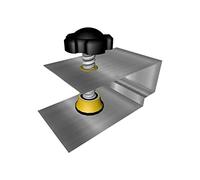 SiaBiced Abrazadera para Gabinete Accesorio Instalación Cajón Madera Herramienta Soporte Acero Inoxidable Fácil de Usar Ligera Adecuada para Carpinteros, 10,5 CM