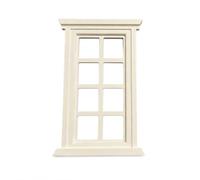 SiaBiced Accesorio Miniatura Casa Muñecas 1:12, Estructura de plástico, Modelo de Ventana, Ensamblaje de dioramas, para de dioramas