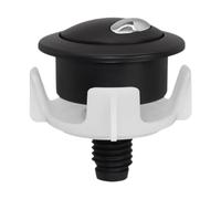 SiaBiced Botón de Descarga para Inodoro Botón Doble Botón Redondo Botón Reemplazo Material Plástico Resistente PP Instalación Sencilla Adecuado para Baños Mode, Negro Plata
