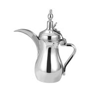 SiaBiced Cafetera Elegante de Acero Inoxidable con Mango Ergonómico, PLATA, tal como se describe