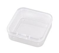 SiaBiced Caja Organizadora Plástico con Tapa, Transparente | Estructura apilable modular, Caja para artículos pequeños, Clasificación pulseras, Para uarios auriculares