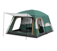 SiaBiced Carpa Campaña Doble Capa Impermeable r, Diseño Plegable para 3 Estaciones, para Senrismo, Verde Oscuro, Verde, Grande 430 * 305 * 205cm