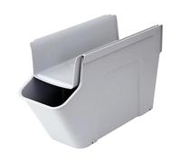 SiaBiced Carro Bajo Escritorio Estante Organizador Almacenaje Oficina Caja Bolsos Material PP Versátil Adecuado para Oficina Despacho Área de Trabajo, Gris, Individual
